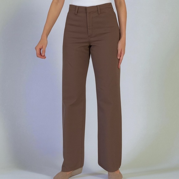 Uniqlo U High-Waisted Straight Color Jeans | Size 8 | Brown | Excellent👖✨ - Picture 1 of 9